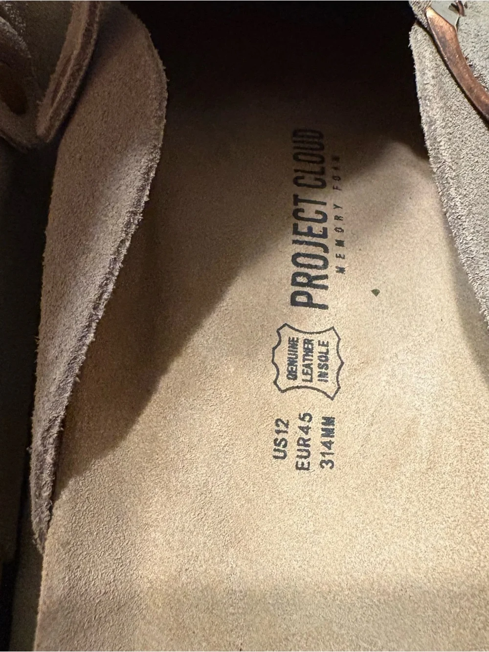 Project Cloud suede slip